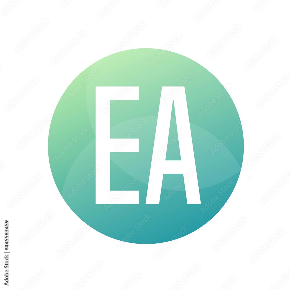 EA Letter Logo Design With Simple style EA Letter Logo Design With Simple style