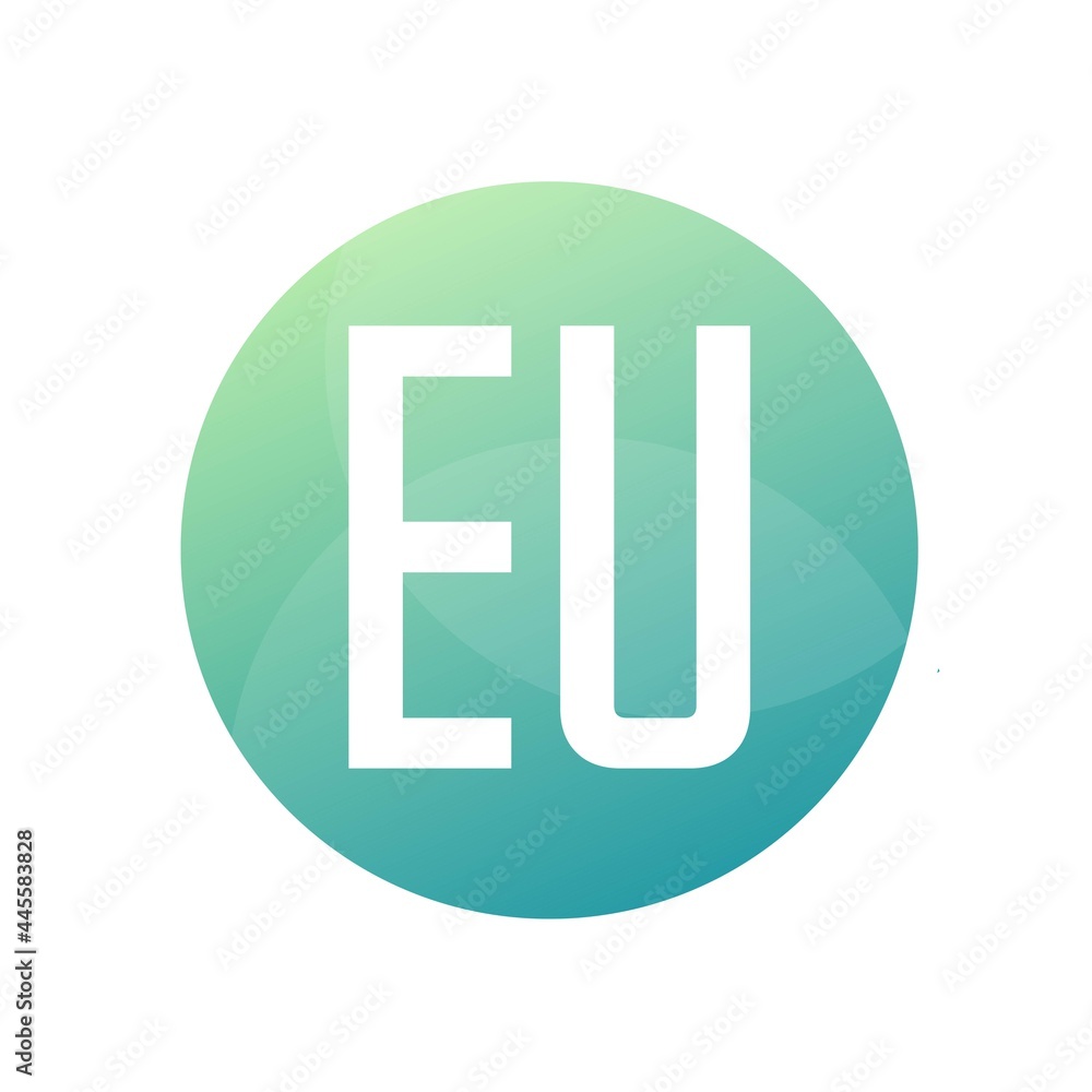 EU Letter Logo Design With Simple style EU Letter Logo Design With Simple style