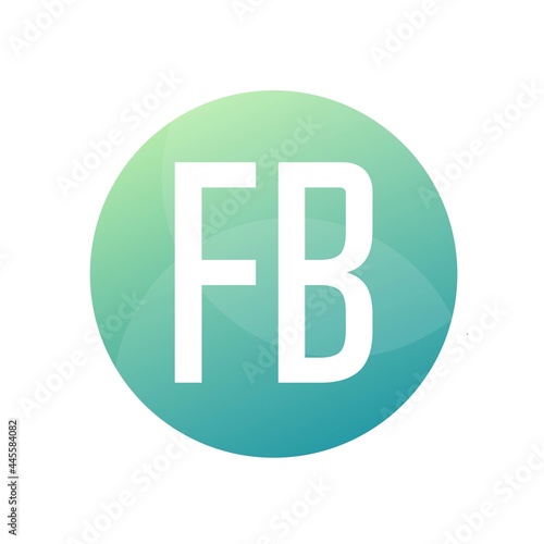 FB Letter Logo Design With Simple style