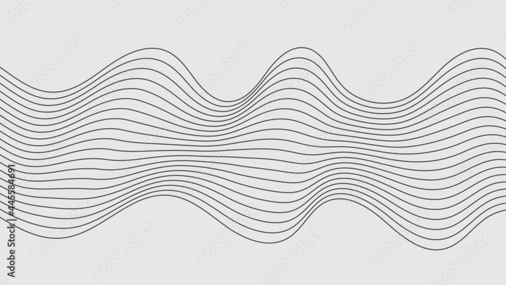 Abstract wavy stripes. Linear art. Wave with shadow. Optical art abstract wave background. Vector dynamic illustration Abstract wavy stripes. Linear art. Wave with shadow. Optical art abstract wave background. Vector dynamic illustration
