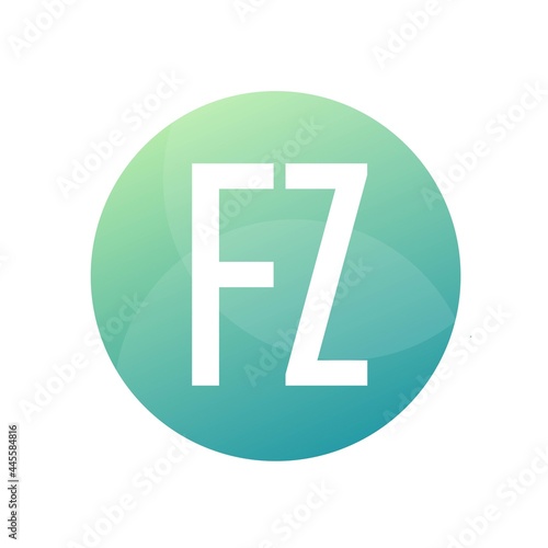 FZ Letter Logo Design With Simple style