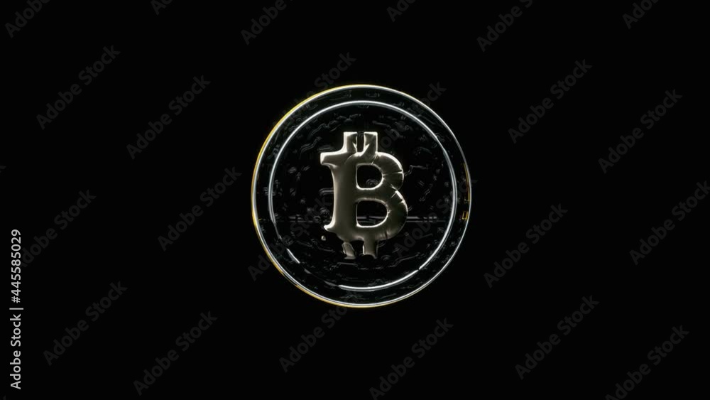 Darknet 3D Bitcoin BTC coin is spinning on black background. Alternative style of bitcoin - corruption, gue, virus, dirty concept. Loop-ready video. Darknet 3D Bitcoin BTC coin is spinning on black background. Alternative style of bitcoin - corruption, gue, virus, dirty concept. Loop-ready video.