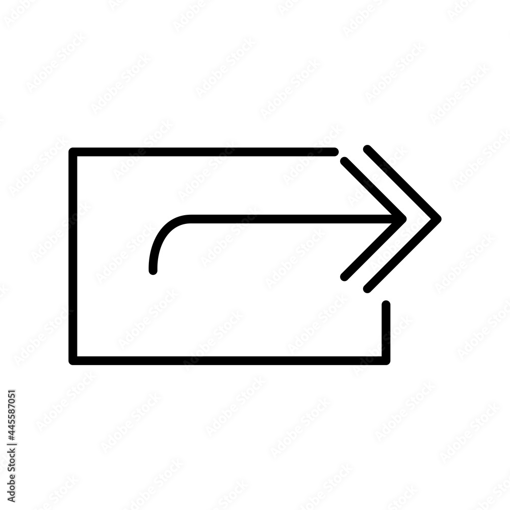 Reply Linear Vector Icon Design Reply Linear Vector Icon Design