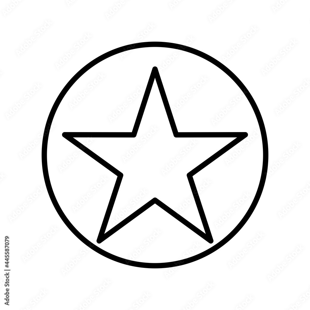 Star Linear Vector Icon Design Star Linear Vector Icon Design