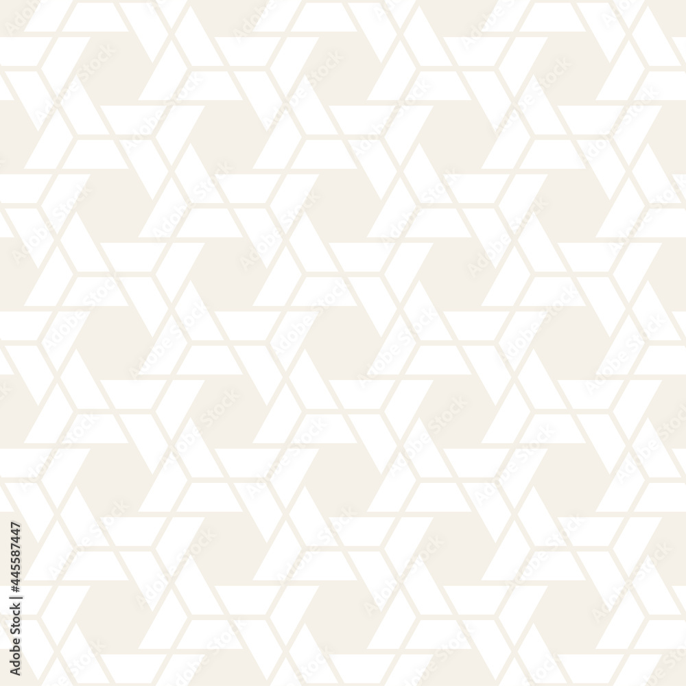 Fototapeta premium Vector seamless pattern. Repeating geometric elements. Stylish monochrome abstract background design.