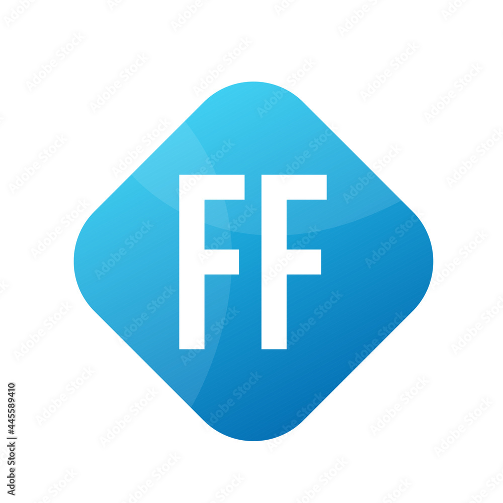 Obraz premium FF Letter Logo Design With Simple style