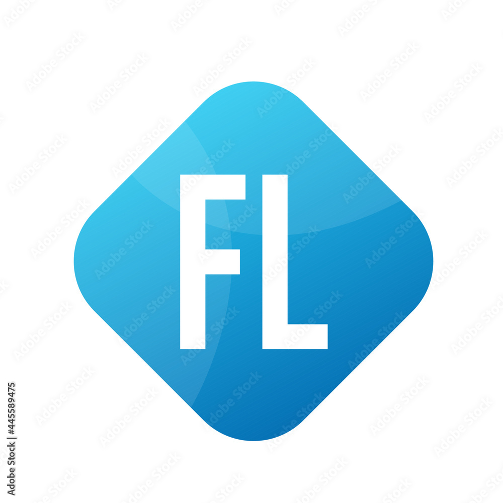 Obraz premium FL Letter Logo Design With Simple style
