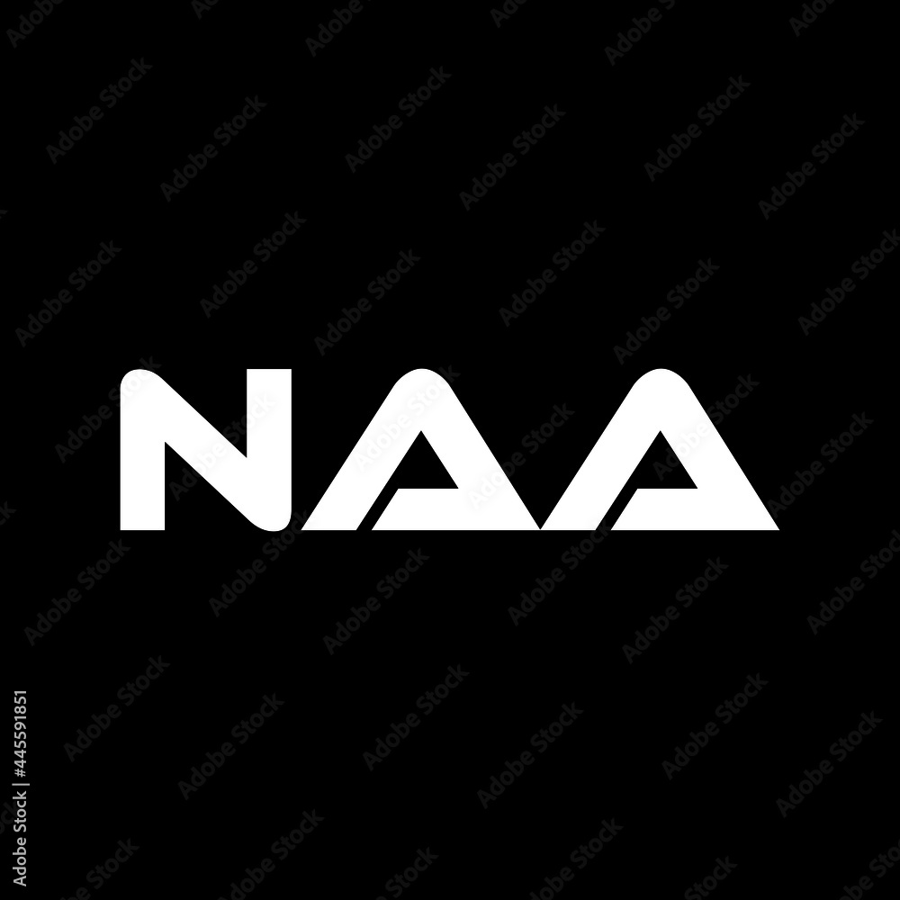 NAA letter logo design with black background in illustrator, vector logo modern alphabet font overlap style. calligraphy designs for logo, Poster, Invitation, etc. NAA letter logo design with black background in illustrator, vector logo modern alphabet font overlap style. calligraphy designs for logo, Poster, Invitation, etc.