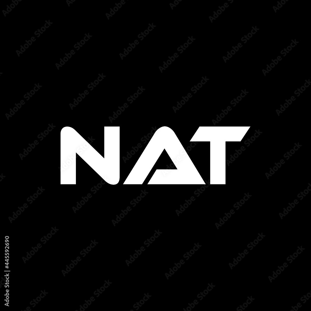 NAT letter logo design with black background in illustrator, vector logo modern alphabet font overlap style. calligraphy designs for logo, Poster, Invitation, etc. NAT letter logo design with black background in illustrator, vector logo modern alphabet font overlap style. calligraphy designs for logo, Poster, Invitation, etc.