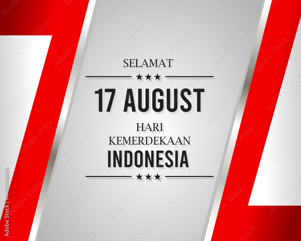 Happy 17 august independence day of indonesia