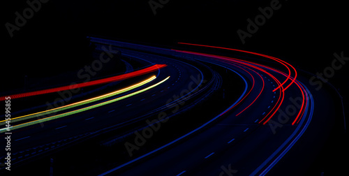 lights of cars with night.