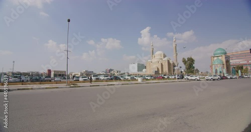 The Beautiful Jalil Khayat Mosque in Erbil, Iraq photo