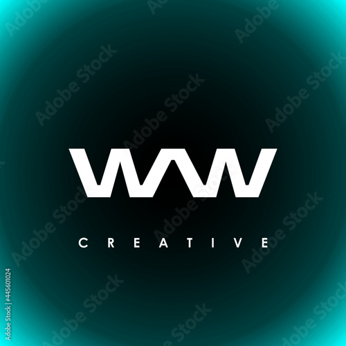 WAW Letter Initial Logo Design Template Vector Illustration