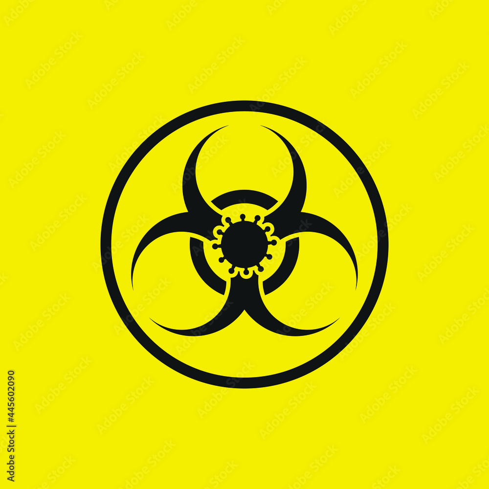 Danger icon sign. Novel Coronavirus. 2019-nCoV. Virus Covid 19-NCP. Coronavirus nCoV. Vector Illustration. Danger icon sign. Novel Coronavirus. 2019-nCoV. Virus Covid 19-NCP. Coronavirus nCoV. Vector Illustration.