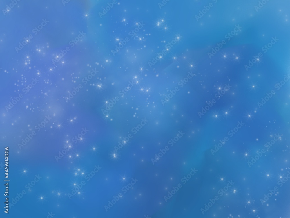 Sky texture background with bright and fantasy stars of blue and purple color Sky texture background with bright and fantasy stars of blue and purple color