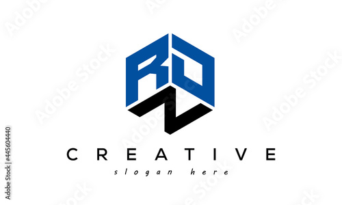 Letter RDN creative logo design vector photo