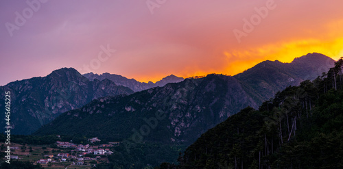 Berge in der Abendsonne