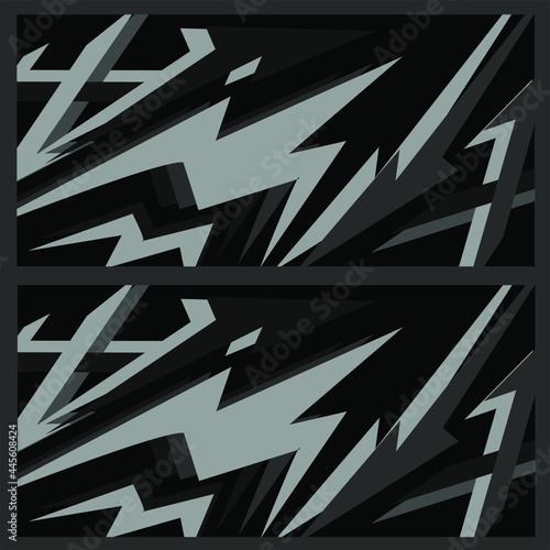 Car decal wrap design graphic abstract vector image