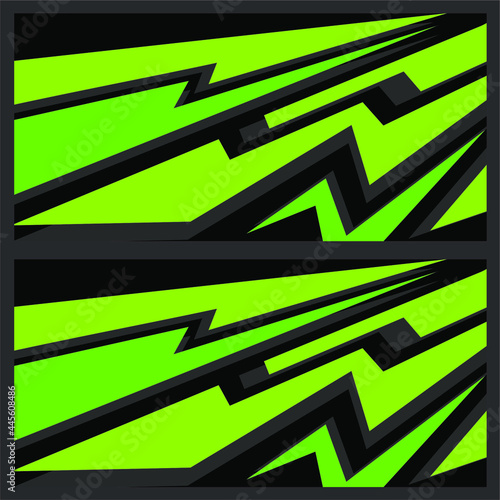 Car decal wrap design graphic abstract vector image