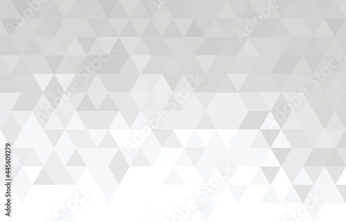 Abstract white and gray Triangular geometric mosaic pattern background.vector .