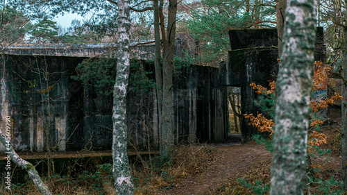 Abandoned WW2 German bunker, Dueodde, Bornholm photo