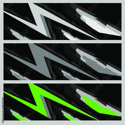 Car decal wrap design graphic abstract vector image