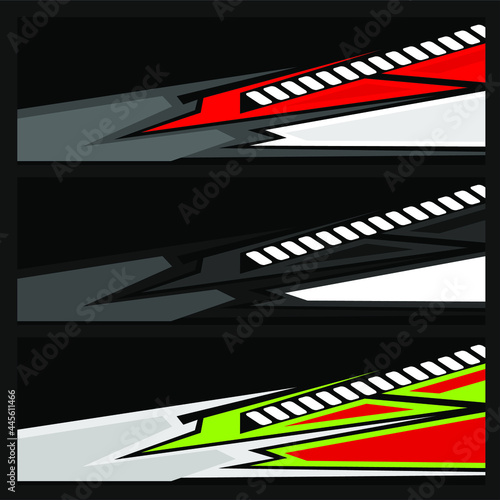 Car decal wrap design graphic abstract vector image