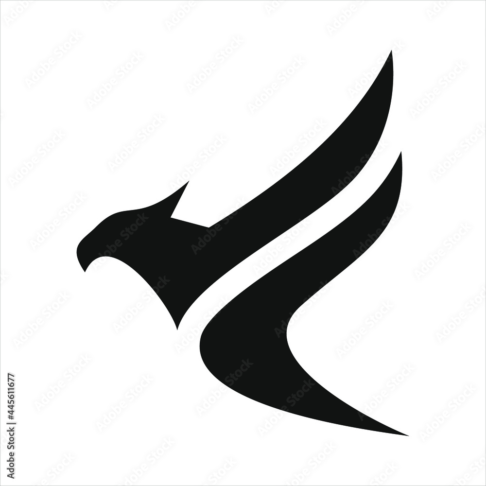 Obraz premium phoenix logo design vector template