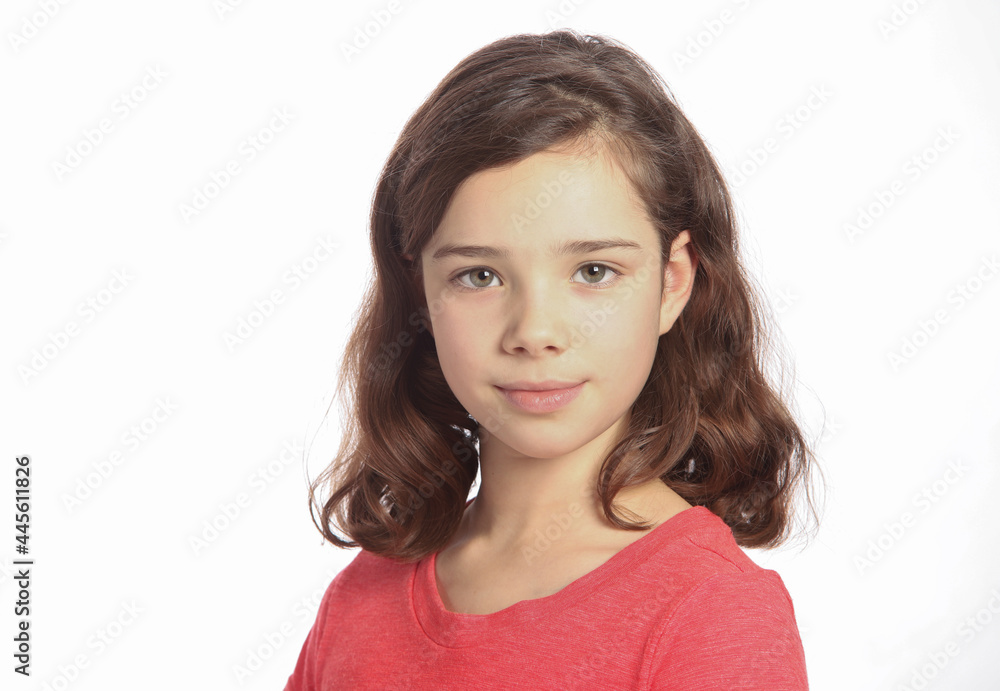 Mädchen 10 Jahre im Portrait Stock Photo | Adobe Stock