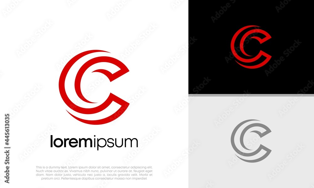 Abstract Initial logo vector. Initials C logo design. Innovative high tech logo template Abstract Initial logo vector. Initials C logo design. Innovative high tech logo template