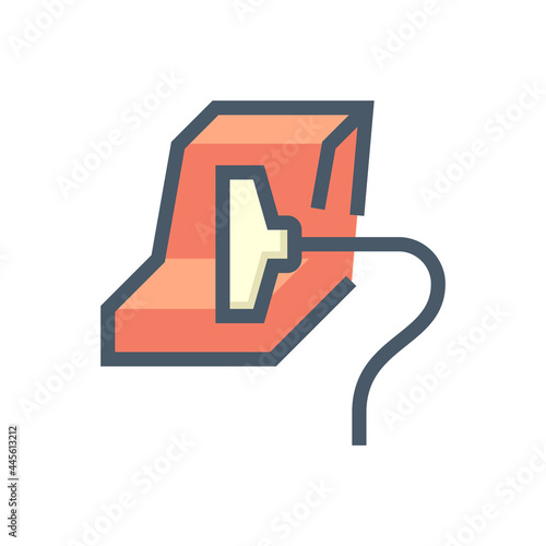 Car seat or upholstery cleaning service by vacuum cleaner vector icon design. That car care or detailing of inside auto or vehicle to remove dust from leather and textile. 48x48 pixel.
