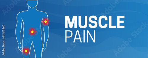 Muscle Pain Medical Background Illustration