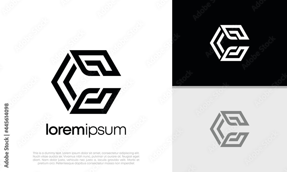 Abstract Initial logo vector. Initials C logo design. Innovative high tech logo template Abstract Initial logo vector. Initials C logo design. Innovative high tech logo template