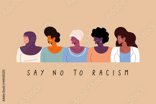 say no to racism message