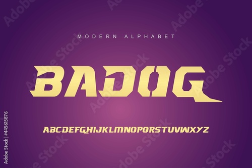 Modern alphabet font set. Typography modern style display font. Premium Vector