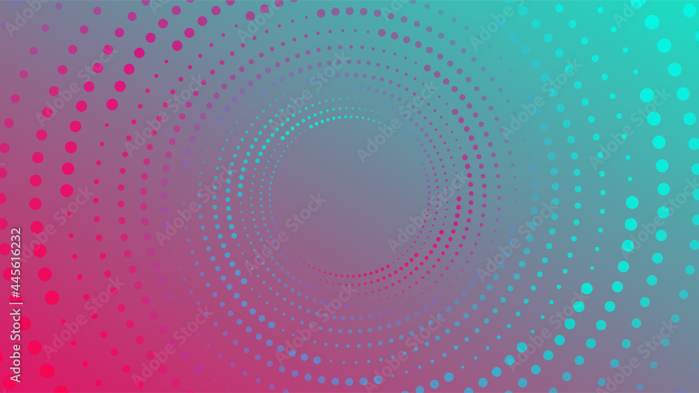 Spiral dots on gradient background. Vector illustration. Spiral dots on gradient background. Vector illustration.