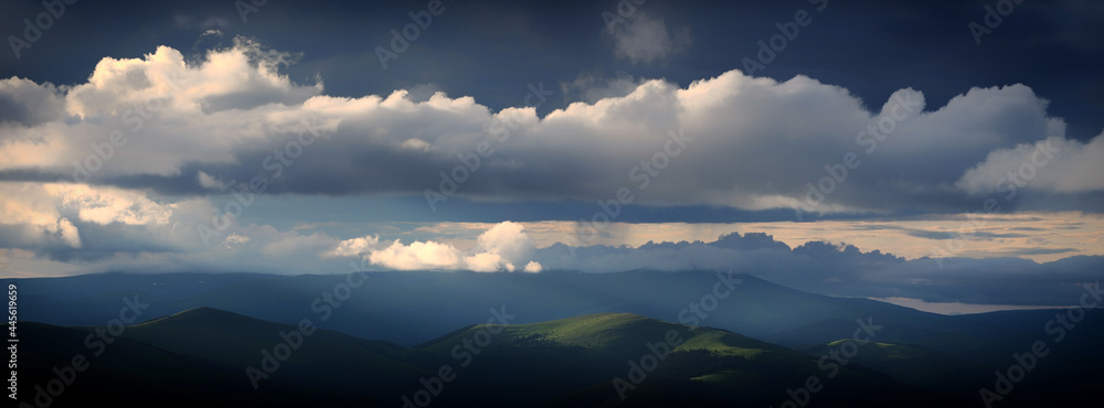 Summer landscape of Parang Mountains in Romania, Europe Summer landscape of Parang Mountains in Romania, Europe