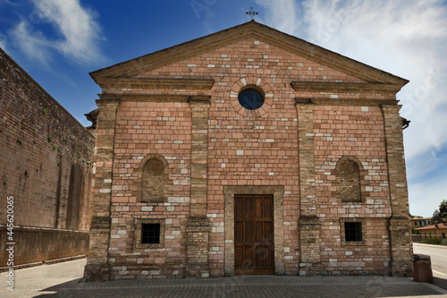 church of santa ventura in the medieval town of spello umbria