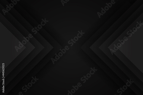 Modern Black abstract design geometric background, paper style