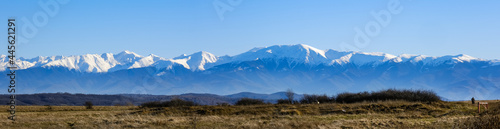 Fagaras mountains panorama  part of the Carpathian mountains  Romania