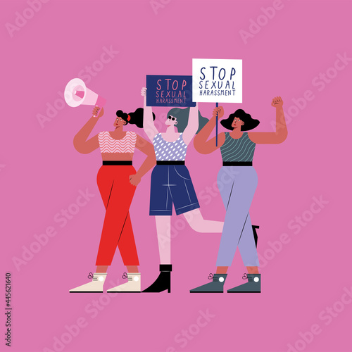 sexual harassment protesters