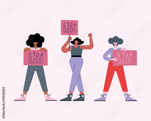 women sexual harassment protesters