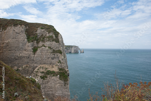 Beautiful views of the cliffs of Étretat, Normandy. France.