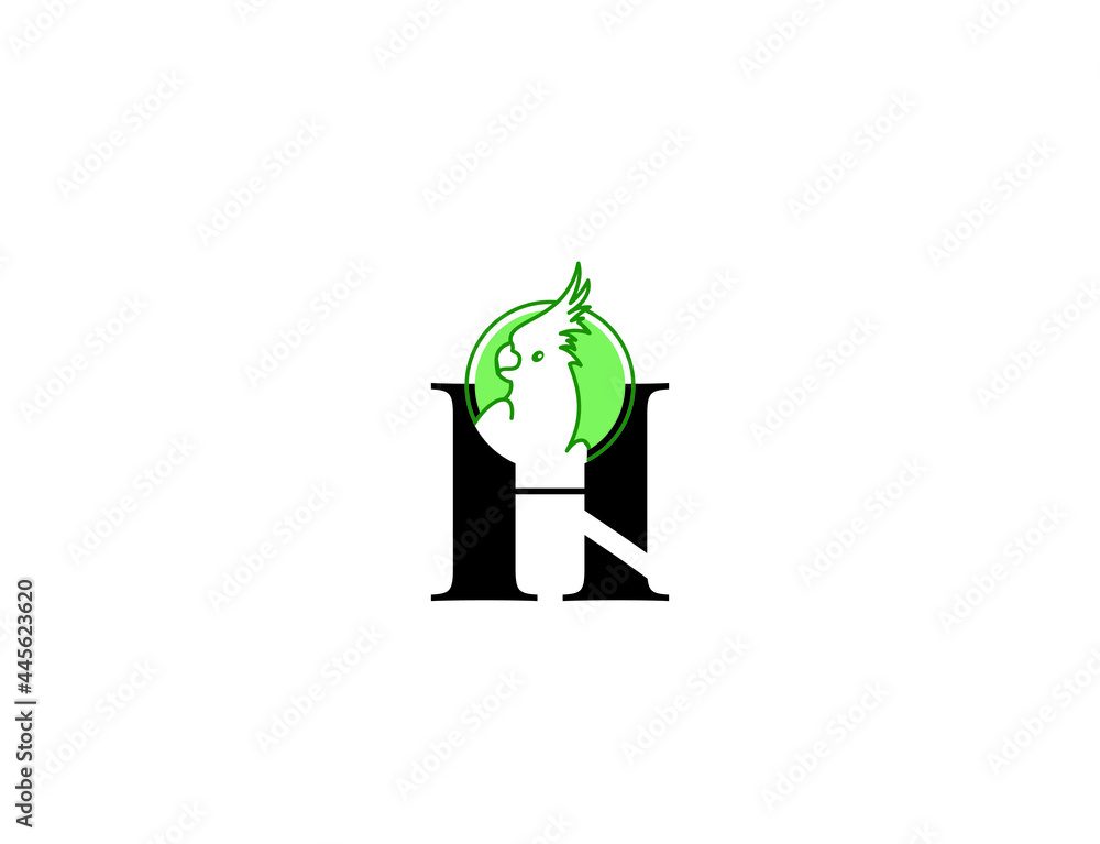 Letter h bird logo, Colorful H, h h Letter bird logo Icon Vector For ...