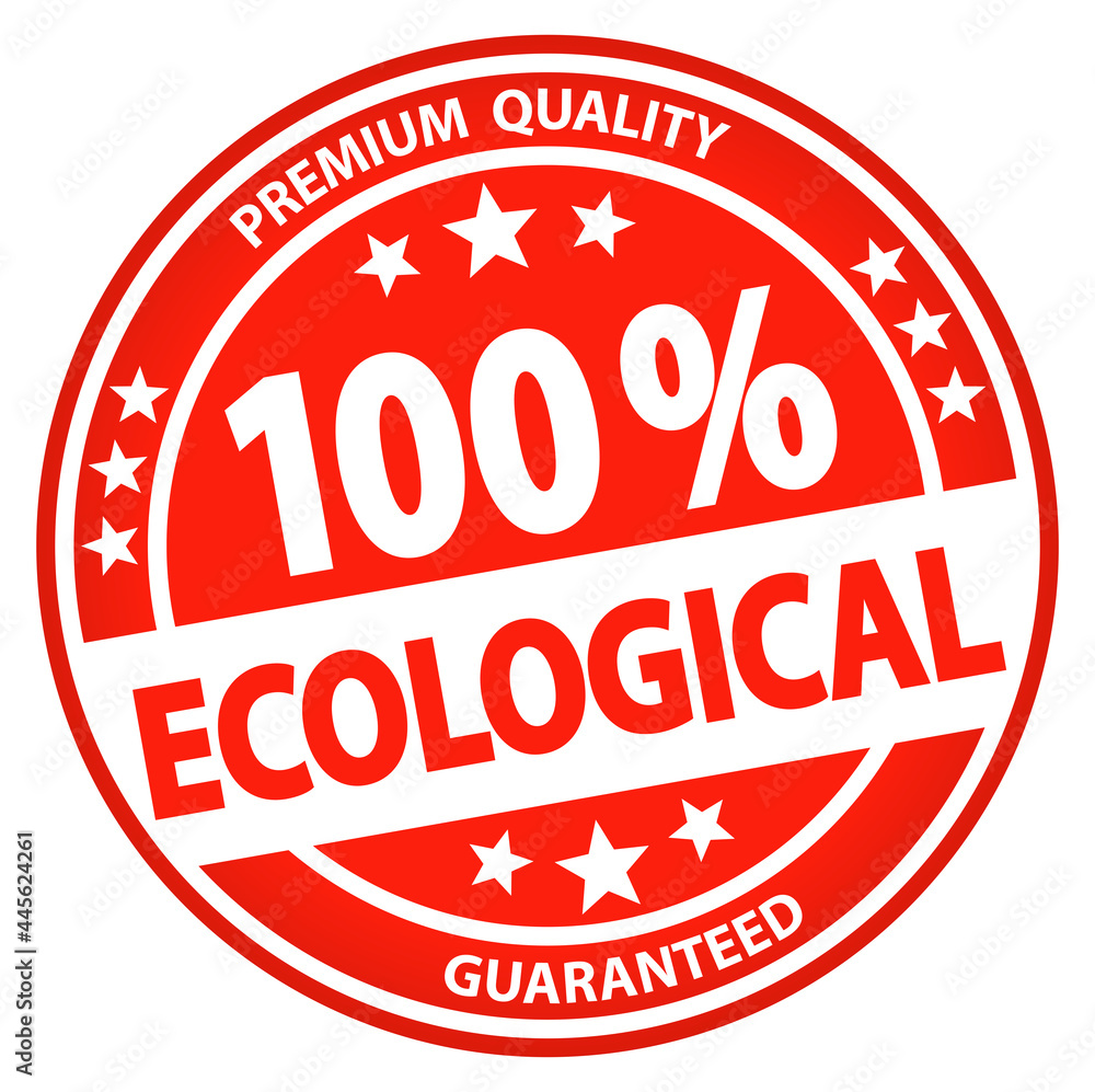 round business button - 100% ecological