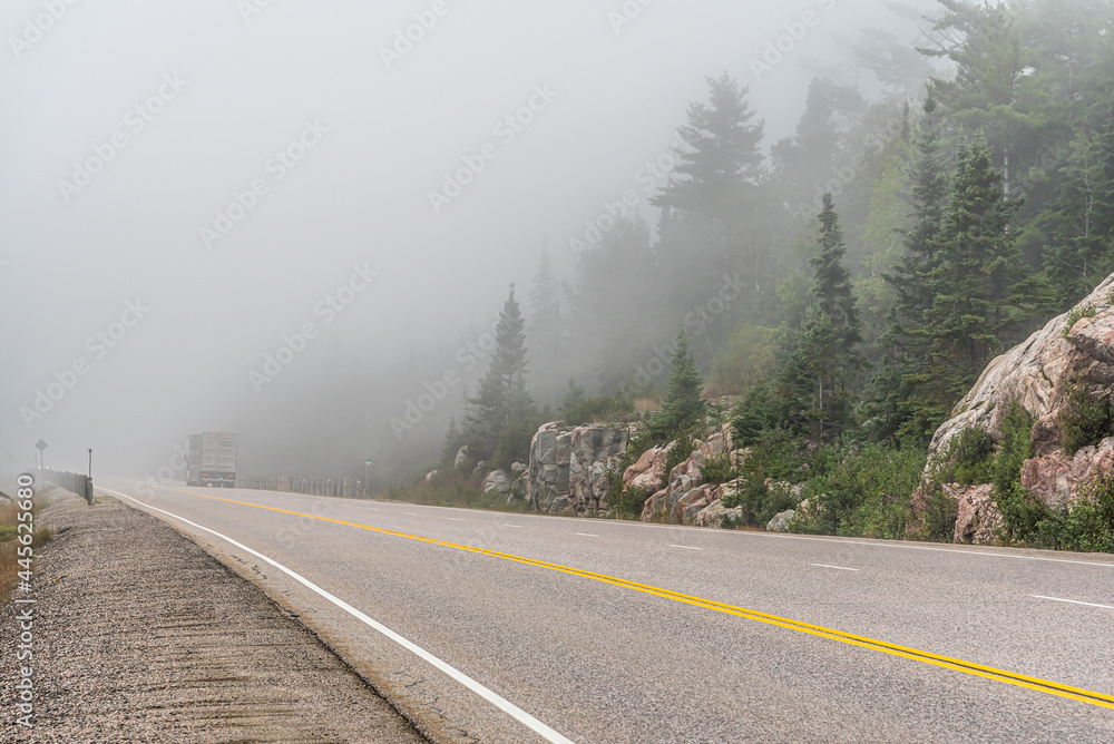 Naklejka premium Strong fog.