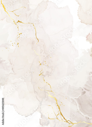 Beige quartz geode vector design frame. Stylish taupe brown texture card