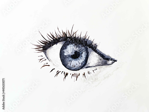 Blaues Auge, Illustration