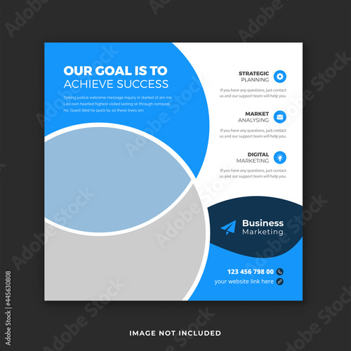 Business Instagram post templates and creative corporate business social media post banner template.