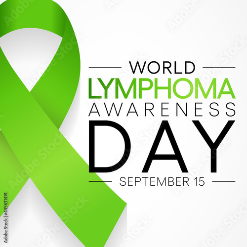 World Lymphoma awareness day is observed every year on September 15, it is a cancer of the lymphatic system, which is part of the body's germ fighting network. Vector illustration